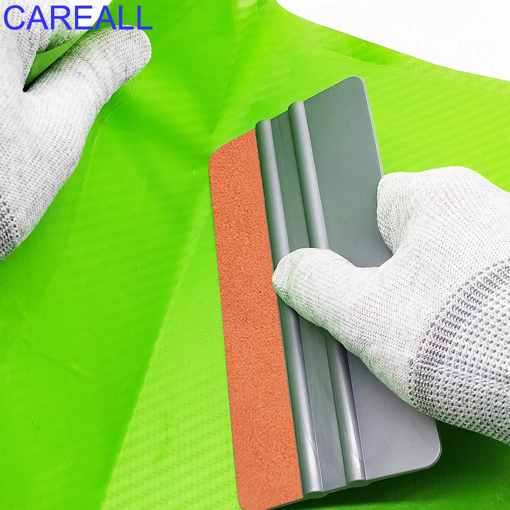 

CAREALL 6-дюймовый замшевый фетровый скребок для автомобиля, виниловая пленка, наклейка из углеродной пленки, наклейка, обои, аппликатор, инструмент для тонировки окон, скребок для стеклоочистителя