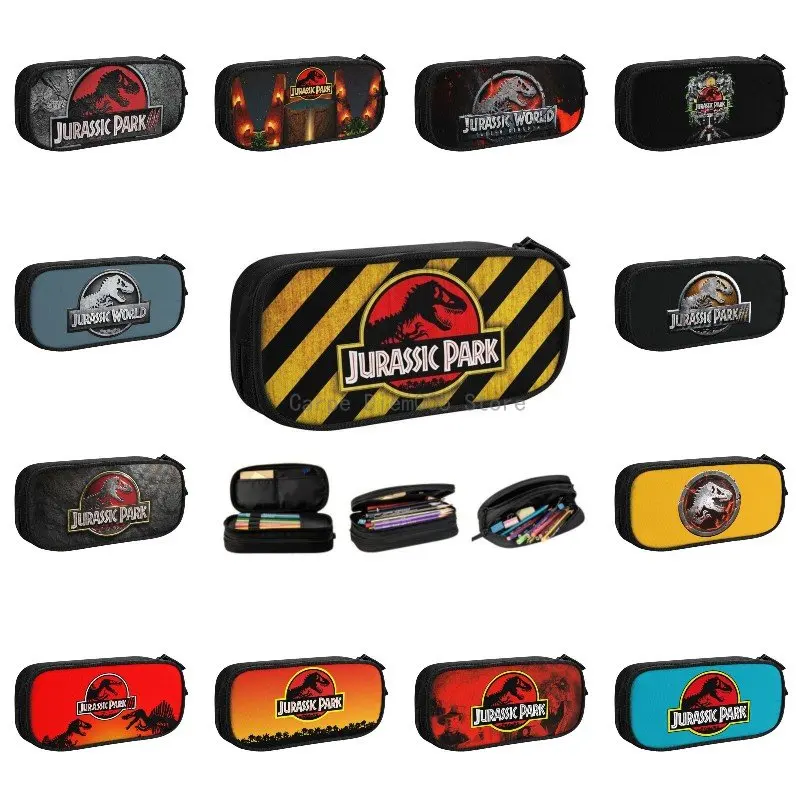 

Custom Jurassic Park Cute Pencil Case Boys Gilrs Large Capacity Dinosaur World Pencil Box School Supplies