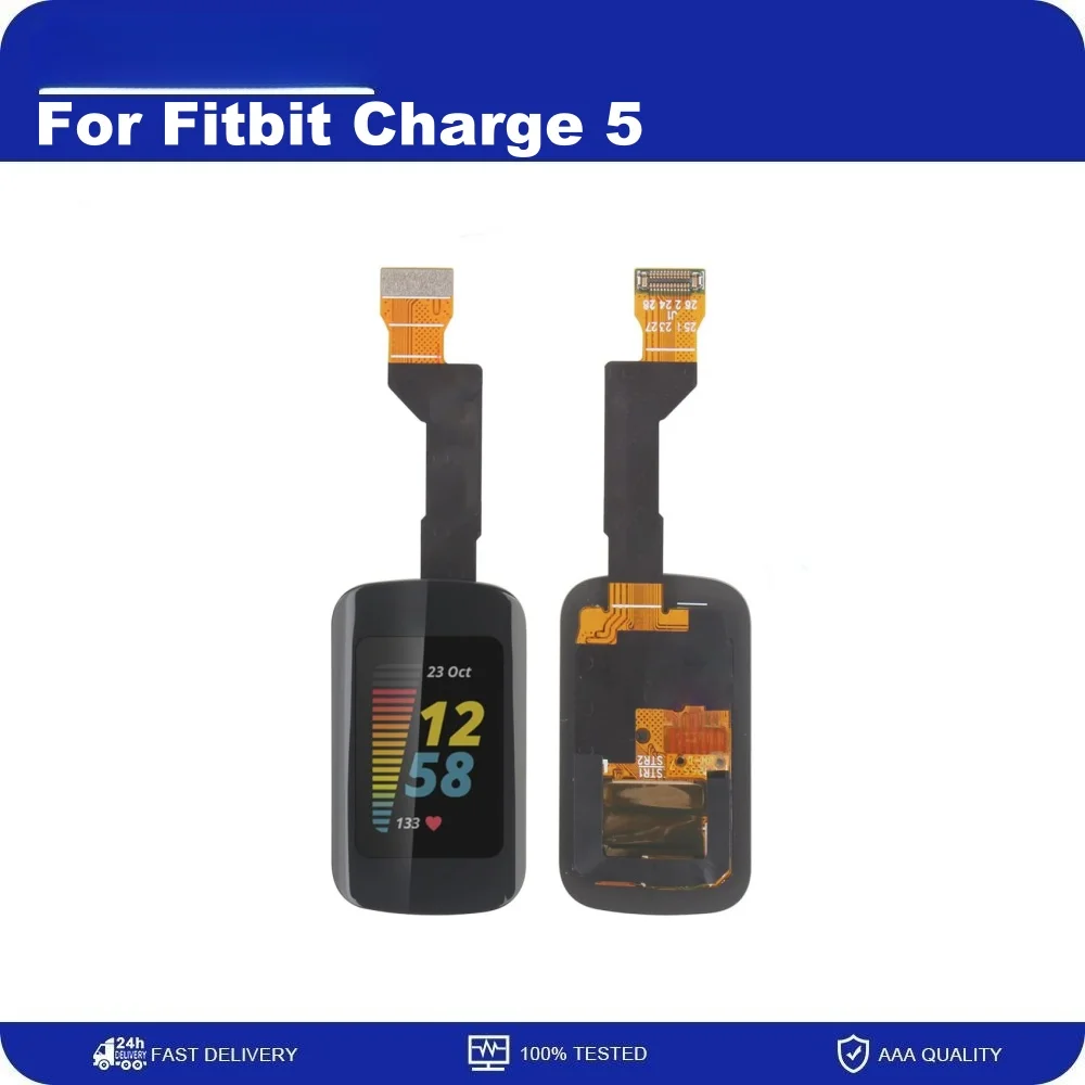 Для Fitbit Charge 5 умные часы ЖК-дисплей дигитайзер сенсорного экрана в сборе запасные