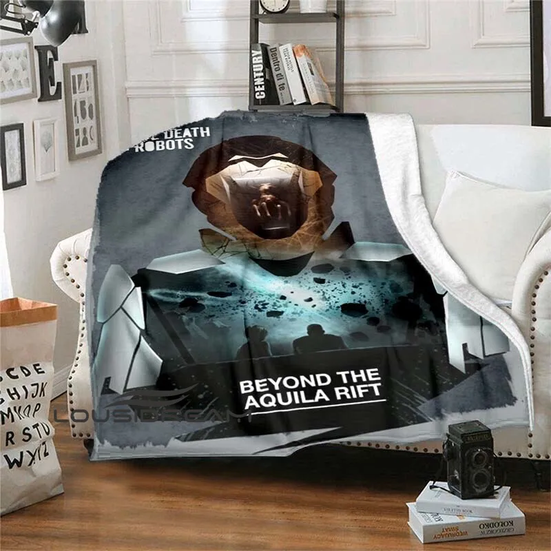 

Love, Death & Robots Season 3 Cartoon Movie Blankets Bedspreads Plaid Rugs Sofa Blankets Thermal Blankets Children's Blankets
