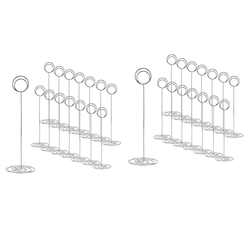 

30 упаковок, 8,75 дюйма, высокий держатель для цифр стола, держатель для фотографий стола, держатель для фото с проводом, зажим для меню