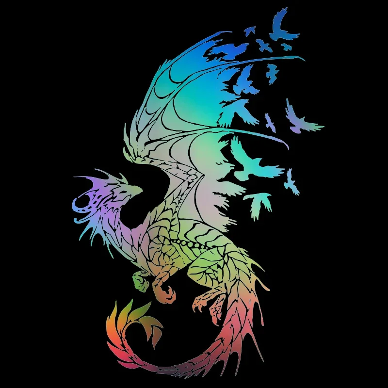 

Автомобильная наклейка, индивидуальность, летающий дракон, дневной свет, мотоциклетный бампер, заднее окно, декоративная наклейка, 20 см