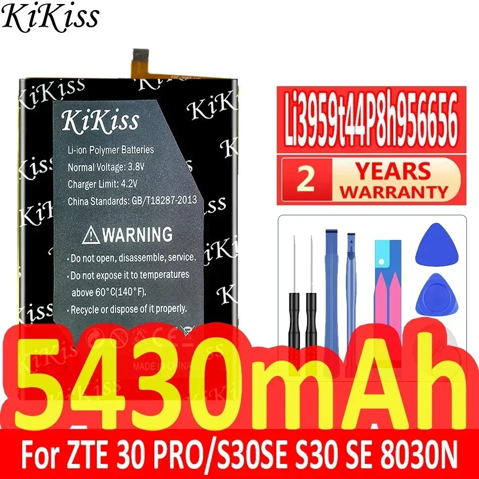 Аккумулятор KiKiss 5430 мАч Li3959t44P8h 956656 Для ZTE 30 Pro S30 SE 8030N