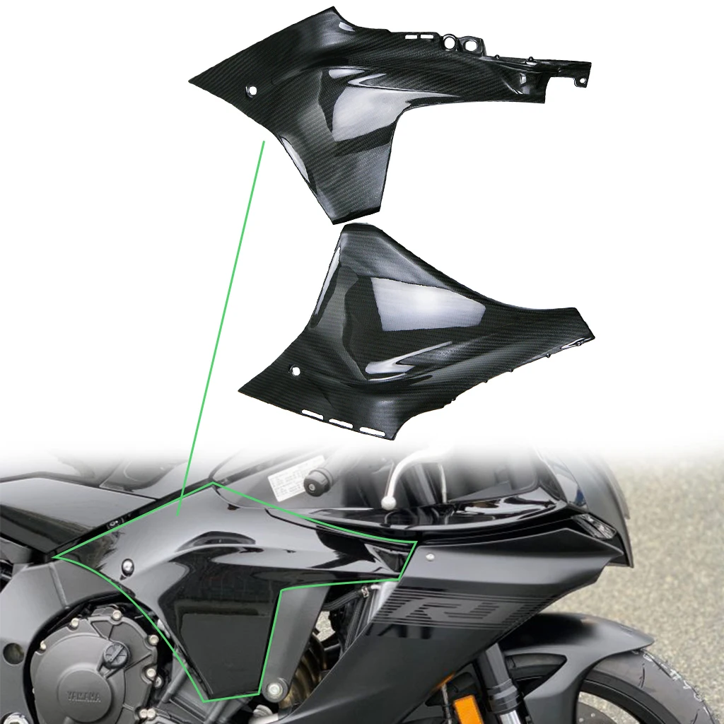 

Motorcycle Accessories Carbon Fiber Tank Side Plates Fairings parts Kits For YAMAHA YZF R1 R1M 2020 2021 2022