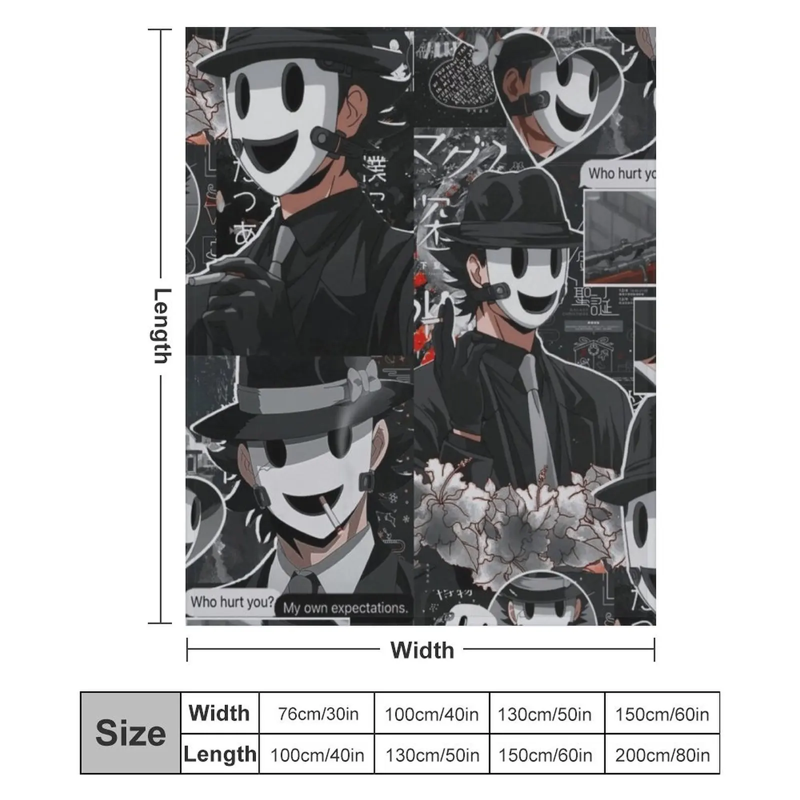 Снайперская маска Tenkuu Shinpan одеяло для кемпинга среда детские мягкие плюшевые