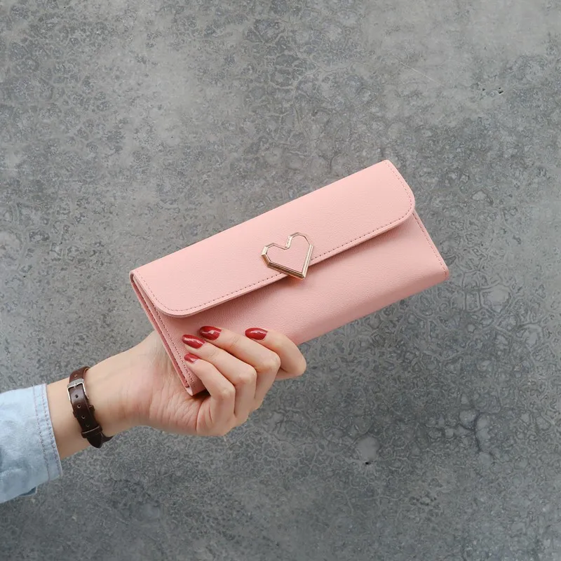 

Длинные кошельки, кошельки, Роскошный кошелек с любовным сердцем для женщин, карман для денег и карт, женские кошельки, клатч для телефона, с...