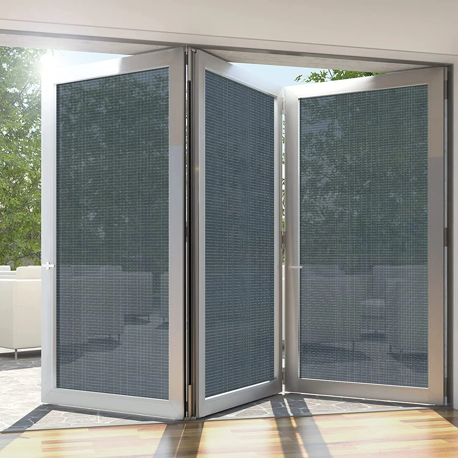 

One-Way Window Privacy Film Window Tint for Home Mirror Vinyl Roll Heat Control Anti UV Static Cling Stained Glass Sticker