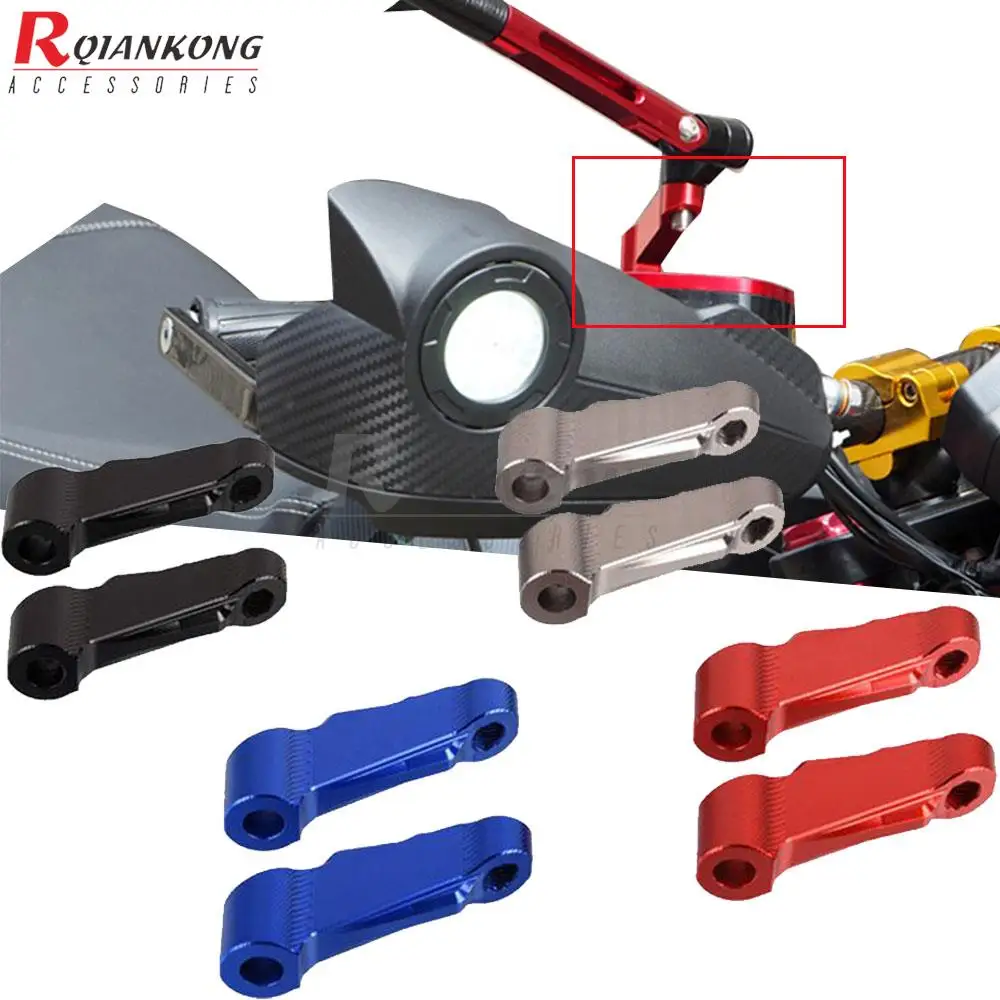 

For Yamaha Tenere 700 XT700Z XTZ 700 Universal CNC Aluminum Motorcycle Handlebar Riser M8 M10 Mirror Mount Bracket Clamp Holder