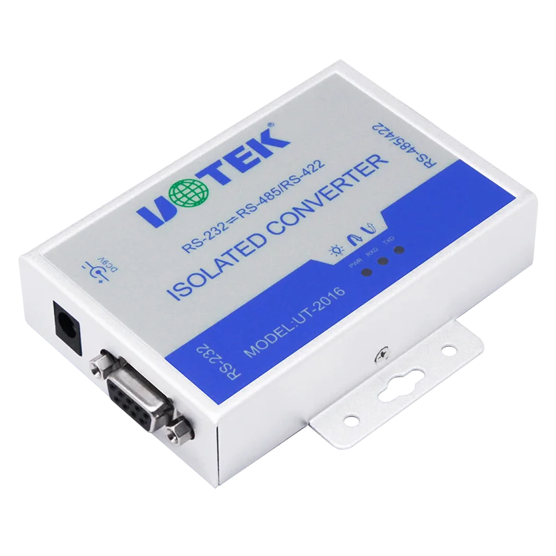 UOTEK Industrial DB9 RS232 к RS485 RS422 переходник с изолированным анти-вспышкой