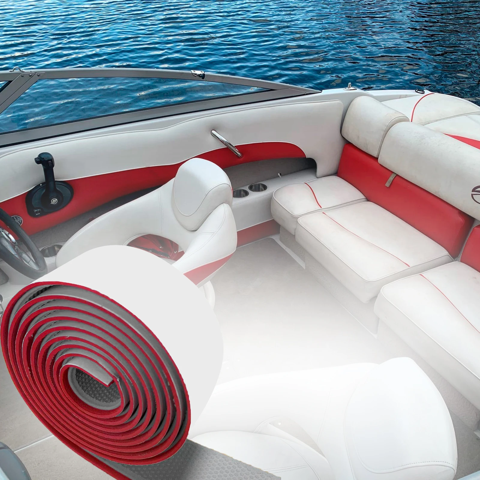 Напольное покрытие для лодки из вспененного этилвинилацетата 2400 × 55 5 мм