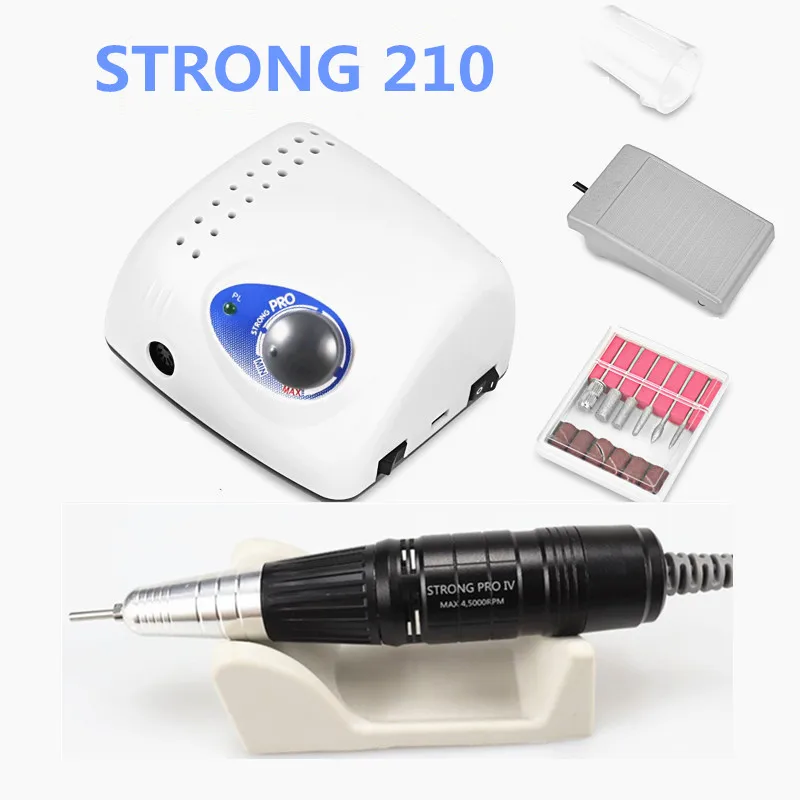 Фрезер Strong 210 Pro IV для ногтей 65 Вт 45000 дюйма | Красота и здоровье