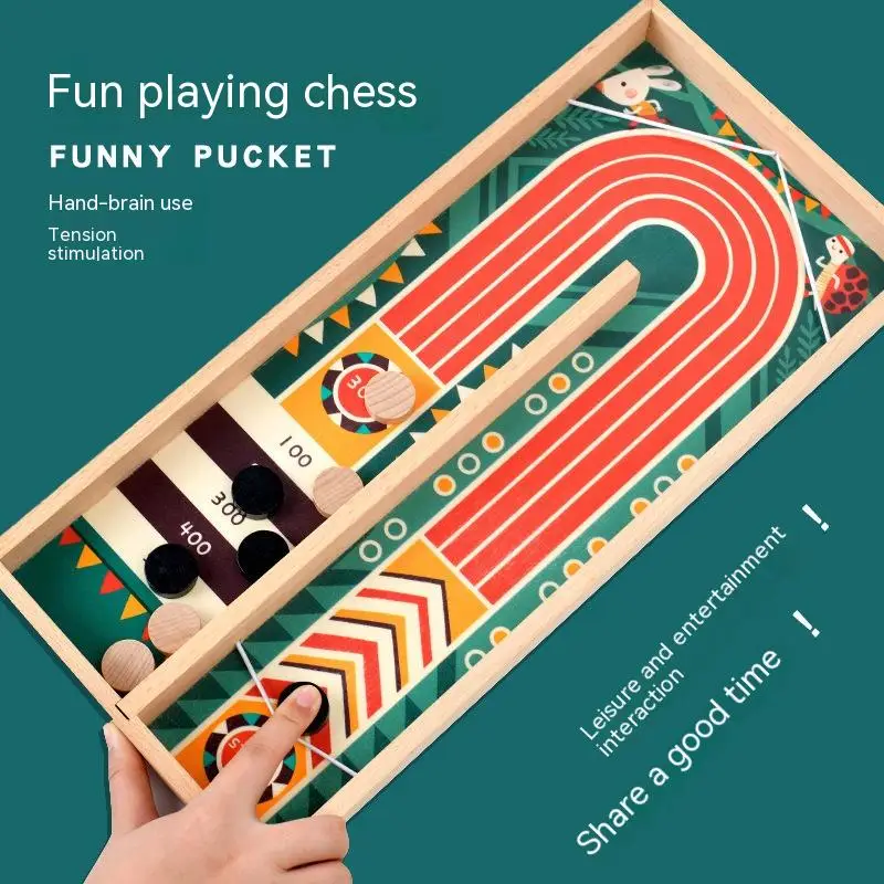 Деревянный шахматный стол для двух человек с боевым отскоком детский подарок