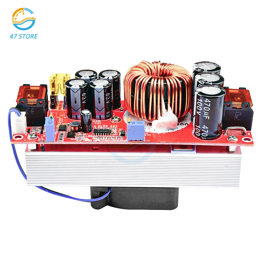 

Повышающий преобразователь с регулируемым напряжением, 1800 Вт, 40 А, модуль питания от 10-60 в до 12-90 в