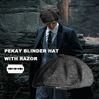 retro newsboy caps peaky blinders hat party hat bloody gangster octagonal hat british mens beret painter hat nz294