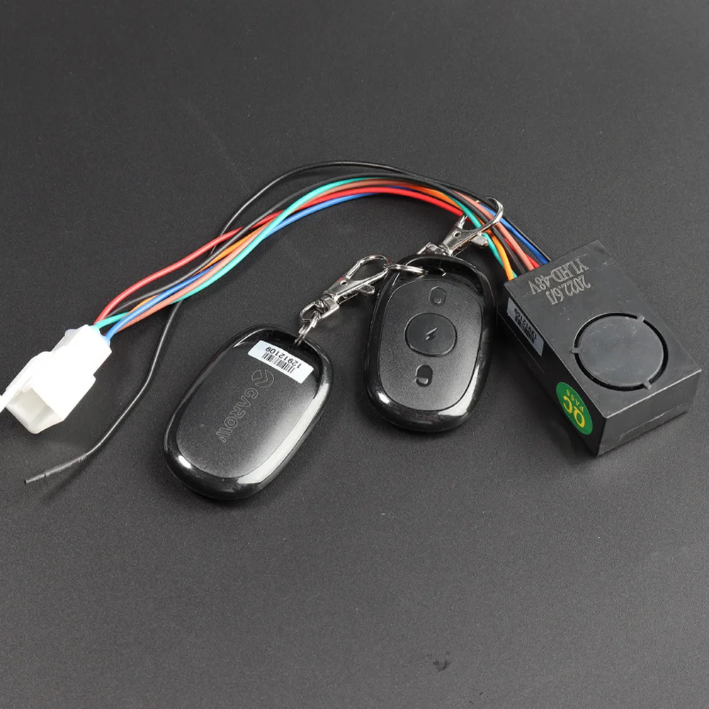 

48-72V Electric Bicycle Anti-Theft Lock Alarm Smart Induction Wireless Remote Control With Lock Dual Remote Control 110db