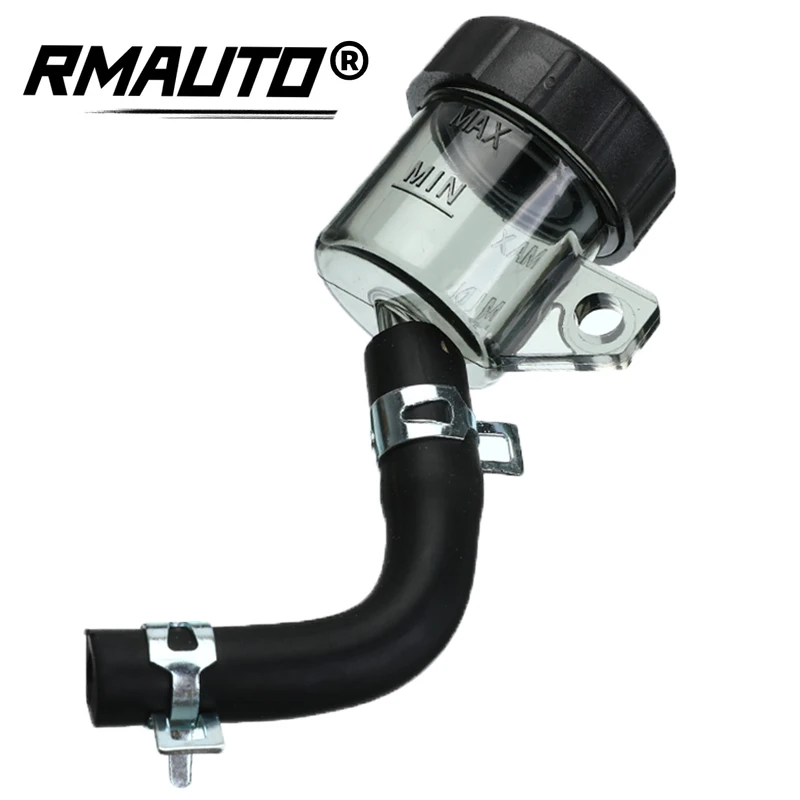 

Universal Motorcycle Brake Fluid Reservoir Rear Master Cylinder Tank Oil Cup with Pipe Bracket For Honda Suzuki Yamaha
