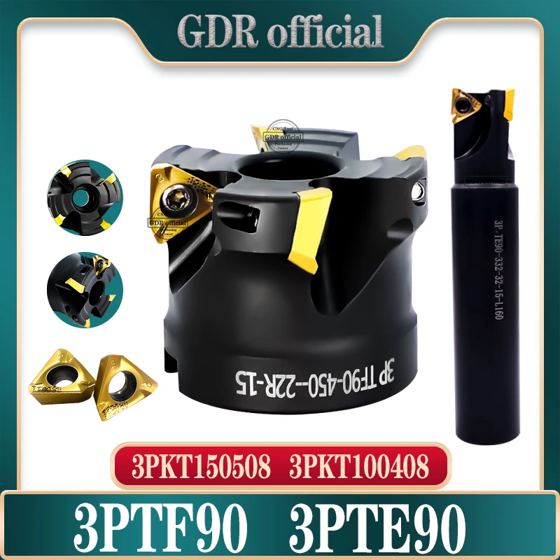 Твердосплавная пластина для фрезерного станка карбидная головка 3 положения 3PTE 3P