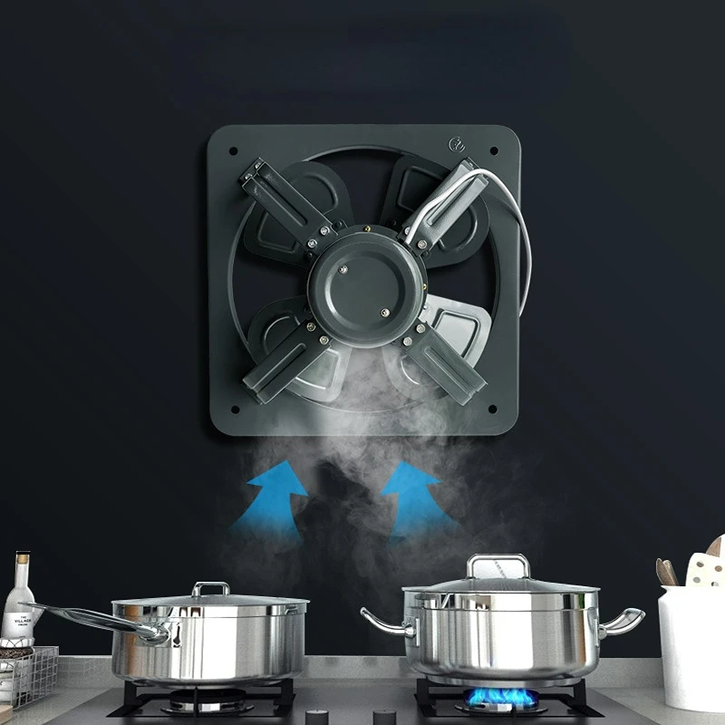 

20 Inch Square Open Type Industrial Fans Energy Saving Thickened Metal Exhaust Fan Kitchen Strong Suction Ventilation Fan