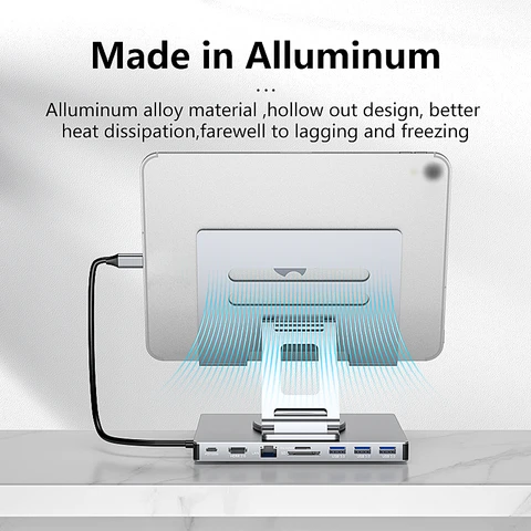 Док-станция 9 в 1, USB Type-C, USB 3,0, HDMI, 4K, 60 Гц