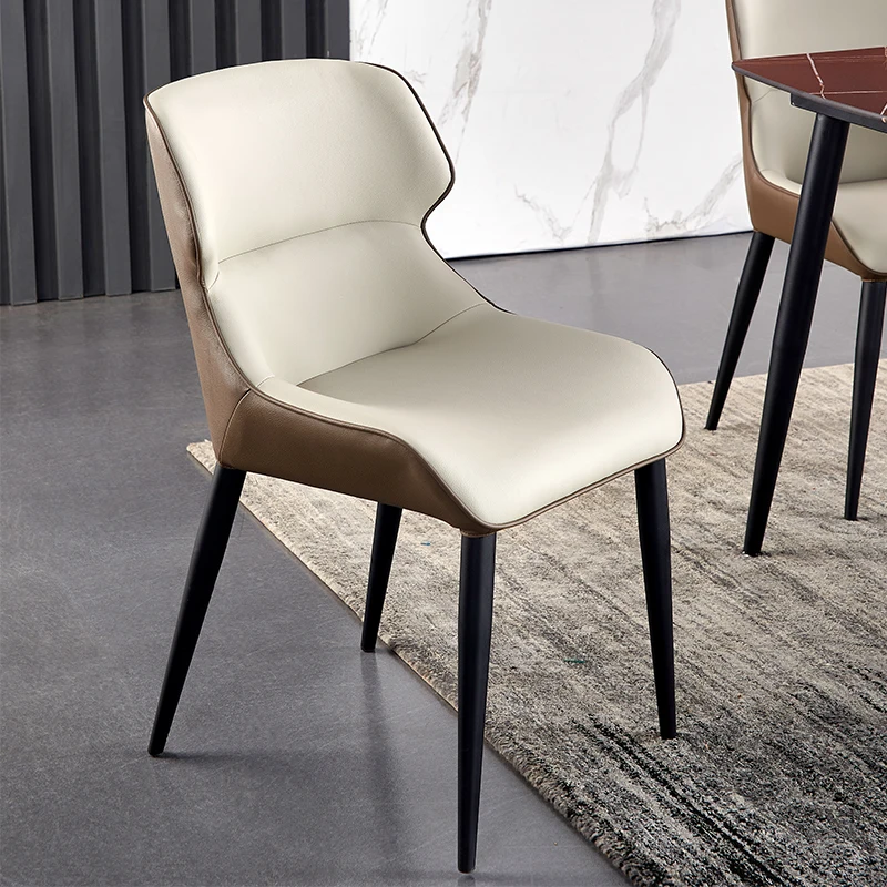 

Makeup Modern Bedroom Lounge Chair Nordic Saddle Office Leather Foldable Chair Designer Makeup Tables Chaises Home Furniture
