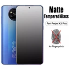 Закаленное стекло для Xiaomi Poco X3 F2 M3 M4 Pro F3 GT 5G, матовые Защитные пленки для экрана Poco X3(NFC) X3Pro, матовое стекло