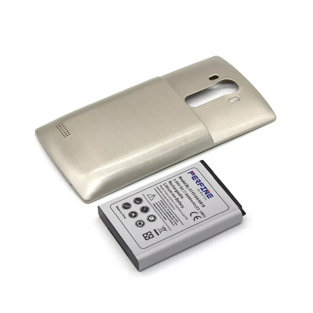 

BL-51YF батарея 6000mAh Замена G4 расширенная батарея с золотой задней крышкой чехол для LG G4 VS986 H818 батарея для телефона