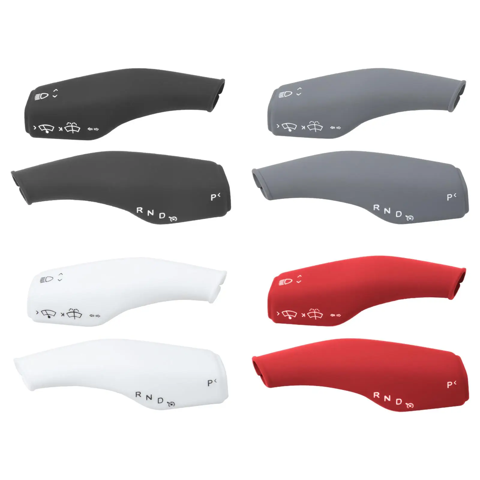 

2 Pieces Wiper Control Paddle covers Silicone Gear covers for Automotive Replaces Spare Durable
