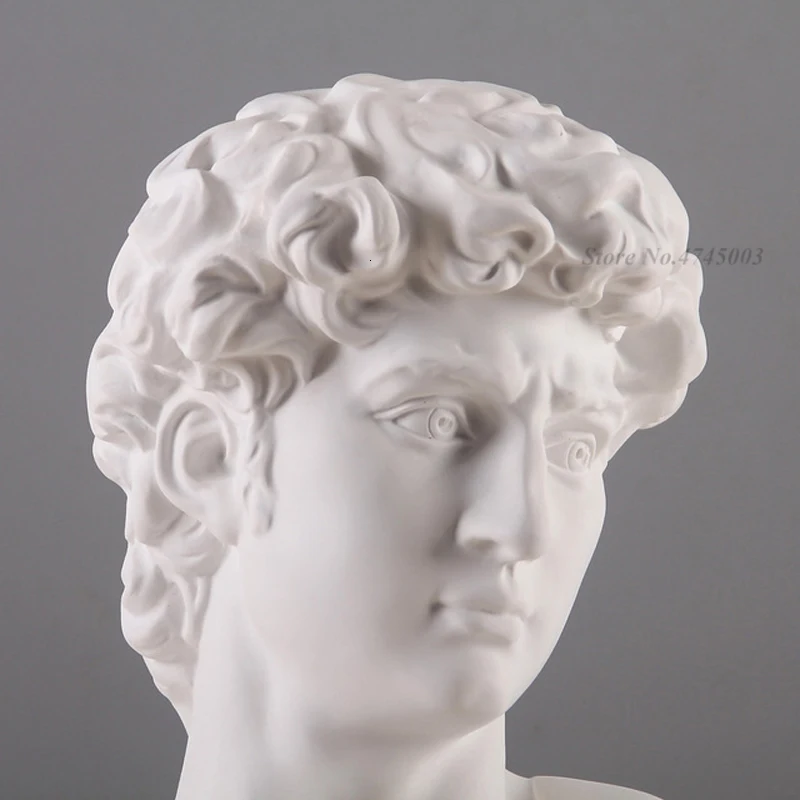 15cm david head bust statue mini europe michelangelo home decoration resin art craft sculpture sketch practice gift home decor free global shipping
