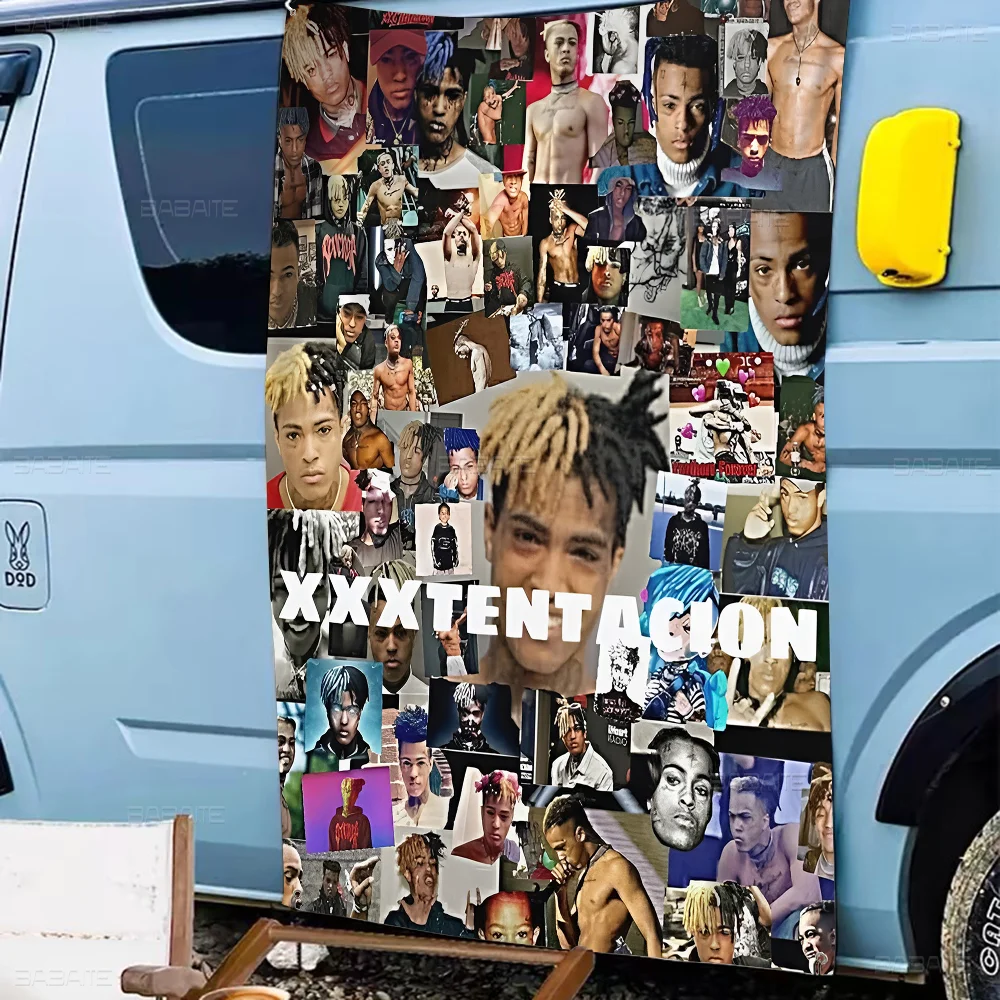 Хип-хоп Z-XXXTentacion Высококачественная баннерная печать Художественная атмосфера