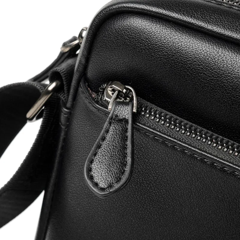 Брендовая мужская сумка через плечо с несколькими карманами на молнии