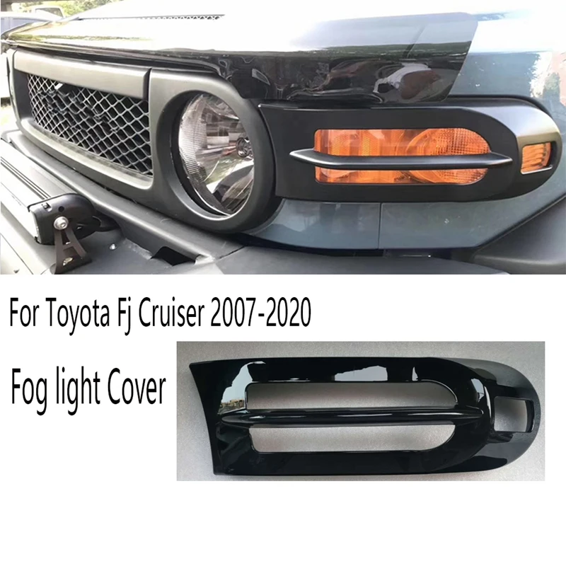 

Car Styling Front Fog Light Bumper Trim Fog Light Cover Headlight Cover Accessories for Toyota Fj Cruiser 2007-2020