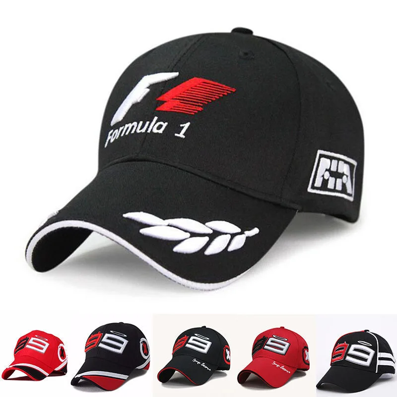 

Embroidery hat men's spring and summer Korean style tide hat F1 outdoor sports sun visor casual all-match youth baseball cap