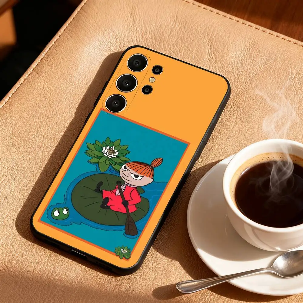 M-MoominS-R-littleS-my Чехол для телефона Samsung S25,24,23,22,30,21,10,9,Ultra,Plus,Lite,FE Черный мягкий чехол (art.: 3920d47fc06e4) - 3920d47fc06e4