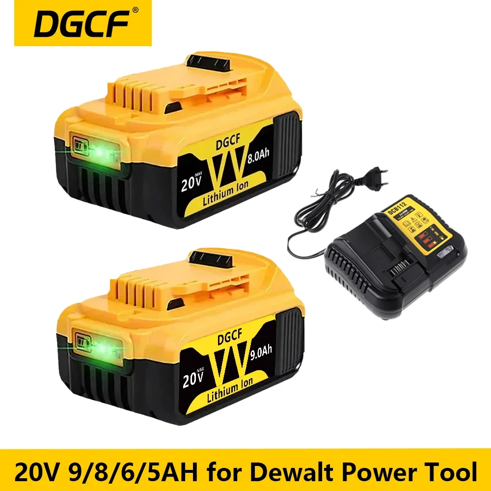 Сменные литиевые батареи для Dewalt 20 в 18 9 Ач 8 6 DCB203 аккумулятор DCB201 DCB205 DCB200 DCB184 DCB181