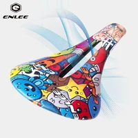 enlee bicycle saddle ultra light 121g carbon fiber road bicycle seat cushion personality pattern comfort bicycle saddle