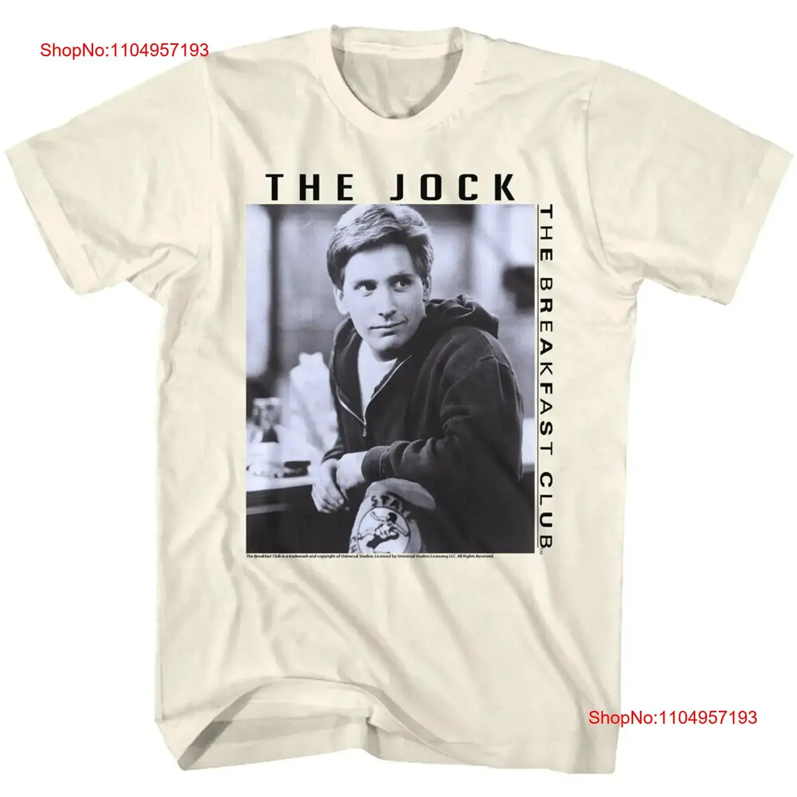Фото Клуб завтрака, фильм «Jock», Эндрю Кларк, фото, мужская футболка, винтажная стираная унисекс, модная дизайнерская одежда, слегка №1