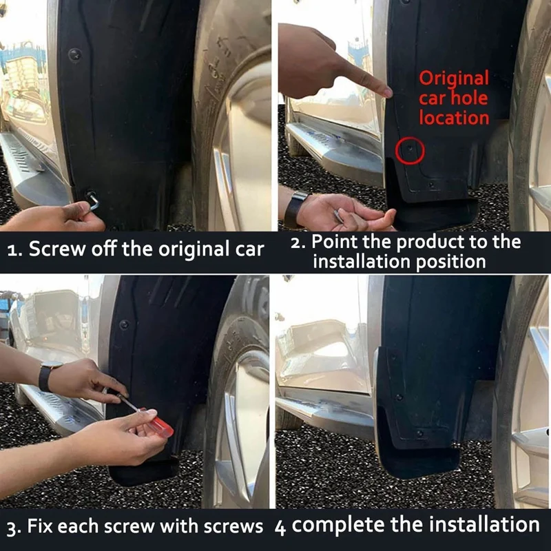 2 шт. литой брызговик для заднего колеса Toyota Land Cruiser Prado J150 2010-2021