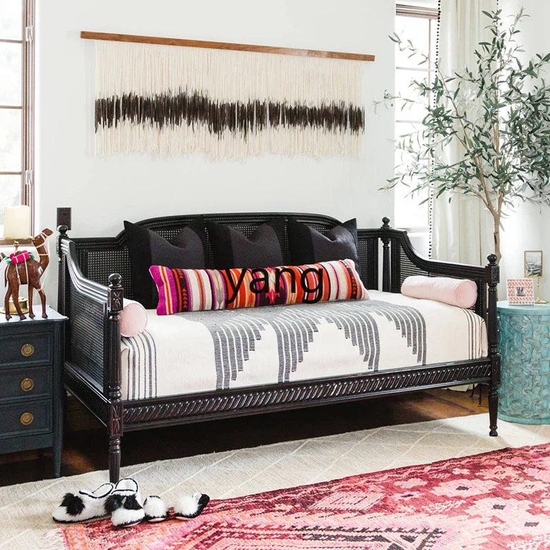 XYY деревенский ротанговый художественный резьба по массиву древесины цветок для