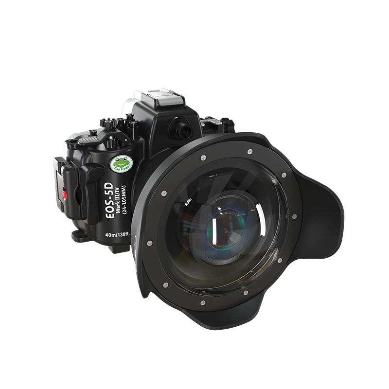 For Canon EOS 5D Mark IV III 5D3 5D4 5DIII/IV SeaFrogs 40M/130FT Waterproof Housing Underwater Diving Camera Case