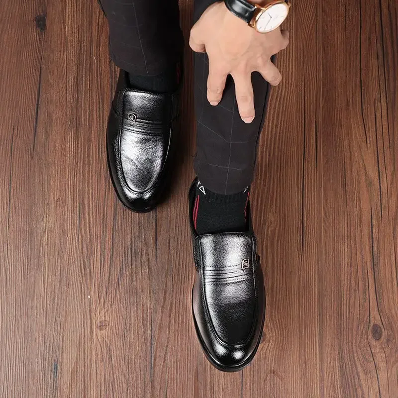 Официальная легированная кожаная деловая Классическая обувь для мужчин