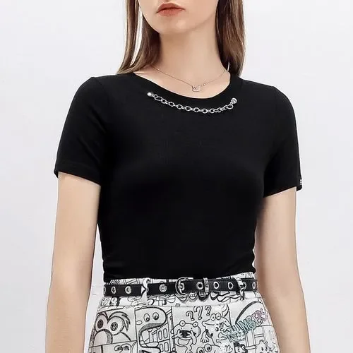

Women's 2022 style foreign high- short end sleeves leisure