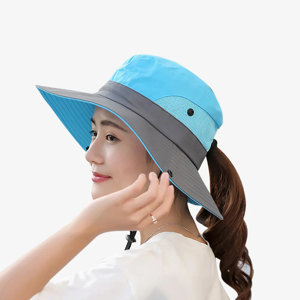 

Sun Hats Fishing Hat Outdoor UV Protection Sun Hat Bucket Hat Women's Panama Hat Summer Wide Brim Bob Hiking Hat Hiking Camping