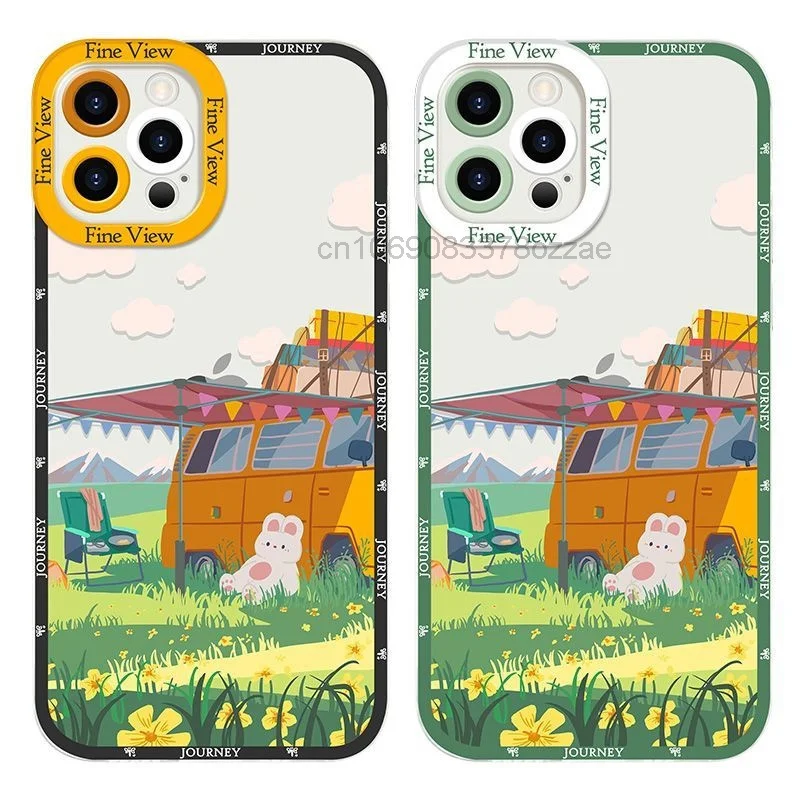 

Instagram Style For Iphone 14promax Phone Case 12/12pro/12promax Rabbit Picnic 13 Promax Xsmax Series Xr Beautiful Scenery 11pro