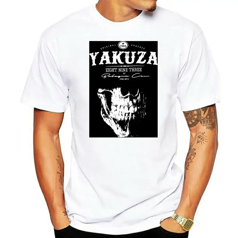 

New fashion trend Yakuza T Shirt 1 Mens Girocollo Maniche Basa Casual Top Abbigliamento di Moda Fashion T Shirt 100% Cotton