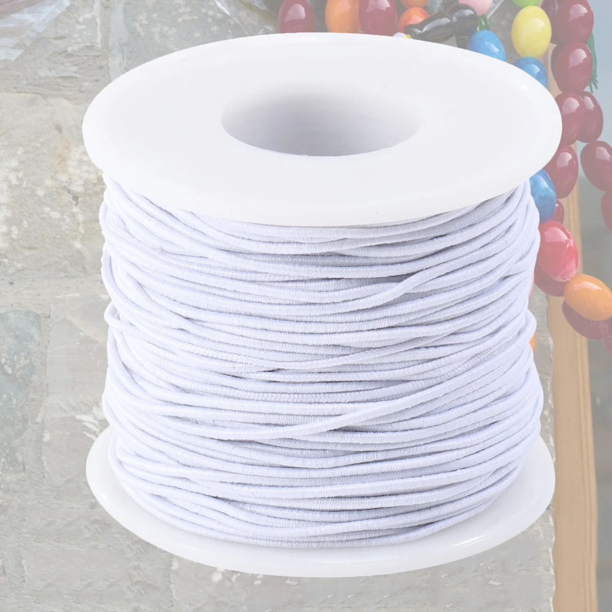 

Elastic String Cord Spool Rope Sewing Beading Stretch Stretchybands Thread Bungee Band Rubber Ear Tie Earloop Roll Knit Craft