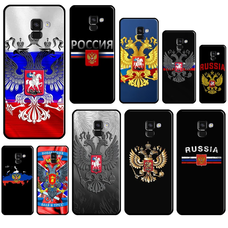 Чехол с гербами России для Samsung A9 A8 A7 A6 J8 J6 J4 Plus 2018 A3 A5 J1 2016 J5 J7 J3 2017 задняя крышка -