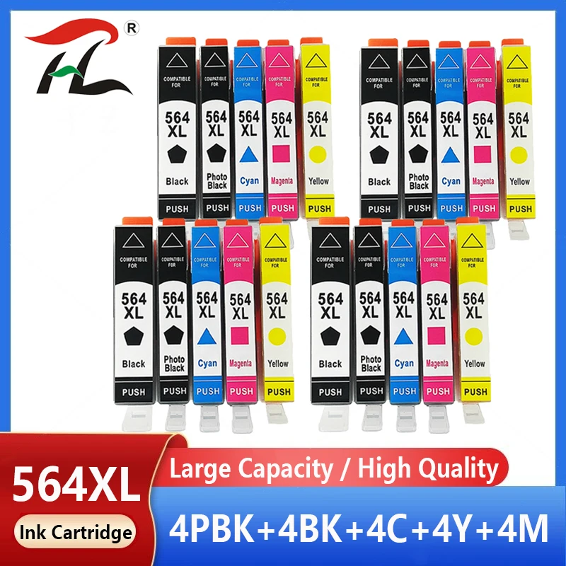 

20PK 564XL Ink Cartridge for hp 564xl 564 compatible for HP Photosmart B8550 C6324 C310a C410 6510 D5460 7510 B209a 4610 3070A