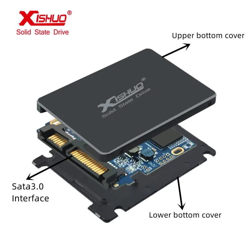 

Xishuo SSD 1TB Hard Drive Disk 2.5 INCH SATA 3.0 SSD HDD Internal SSD For Laptop Desktop 120GB 128GB 256GB 512GB