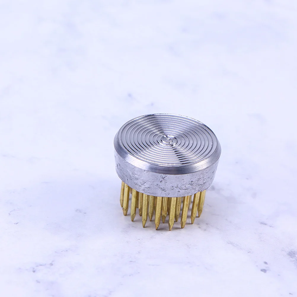 

6 Pcs Jianshan Flower Arrangement Holding Accessory Tool Fixator Decor Decorate Stainless Steel Needle Round Pin