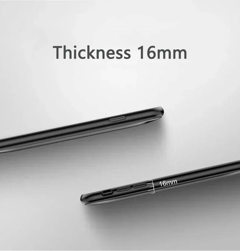 Ультратонкий чехол для зарядного устройства iPhone 6 6S 7 8 Plus зарядки аккумулятора